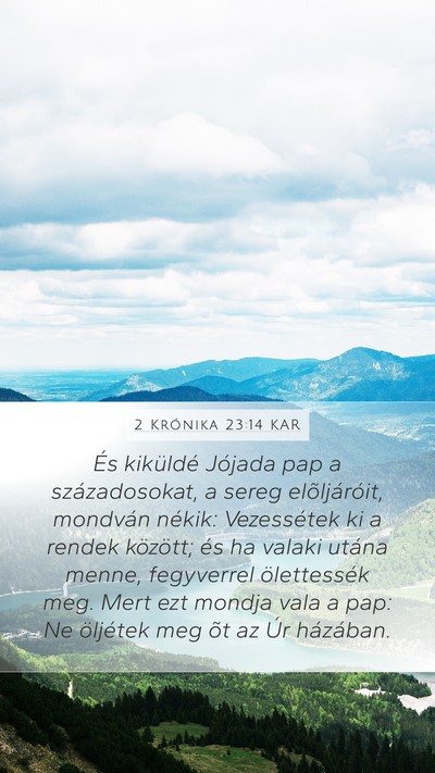 2 Krónika 23:14 KAR Bible Verse Image