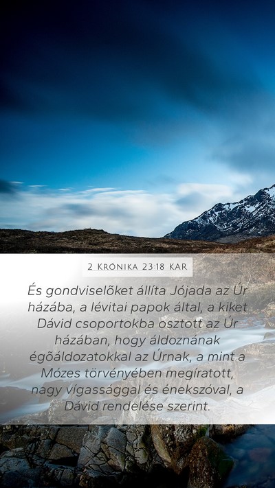 2 Krónika 23:18 KAR Bible Verse Image