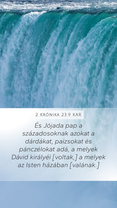 2 Krónika 23:9 KAR Bible Verse Image