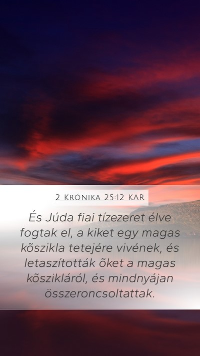 2 Krónika 25:12 KAR Bible Verse Image