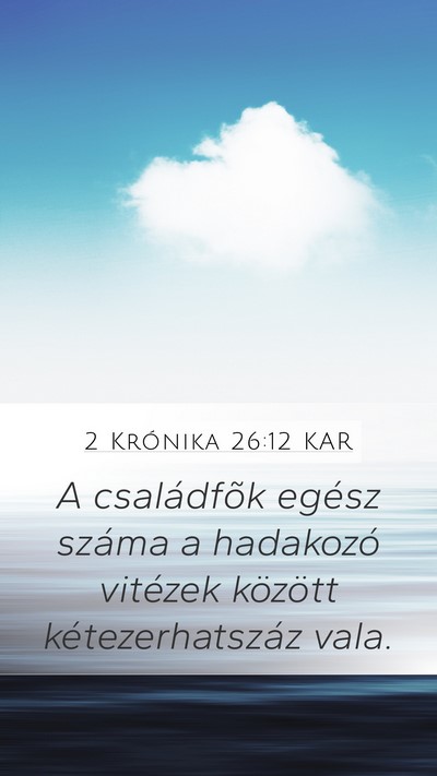 2 Krónika 26:12 KAR Bible Verse Image