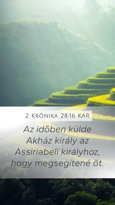2 Krónika 28:16 KAR Bible Verse Image