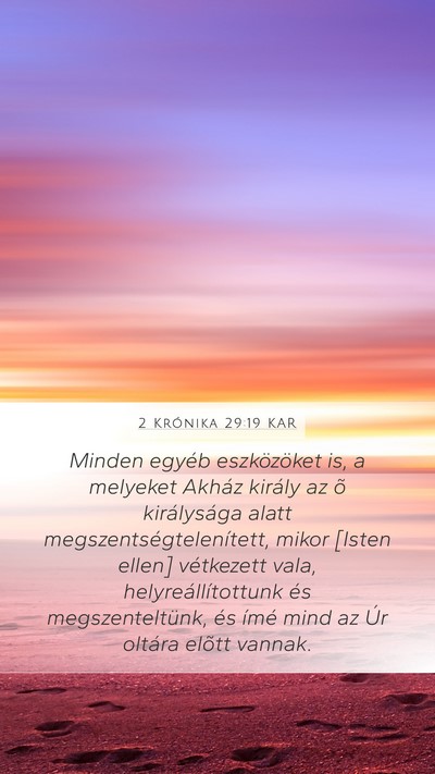 2 Krónika 29:19 KAR Bible Verse Image