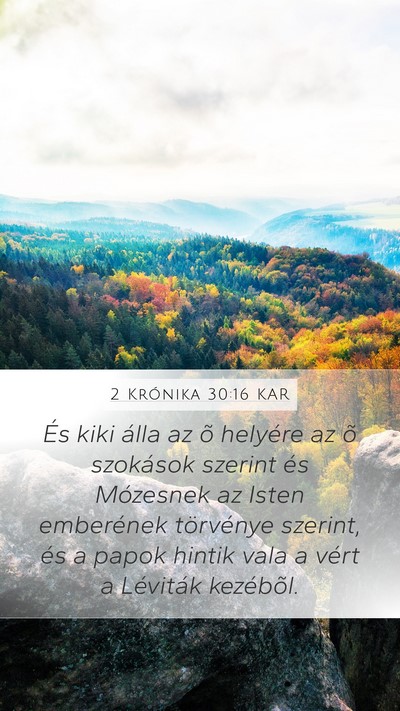 2 Krónika 30:16 KAR Bible Verse Image