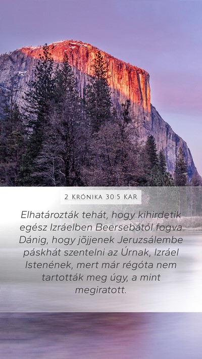 2 Krónika 30:5 KAR Bible Verse Image
