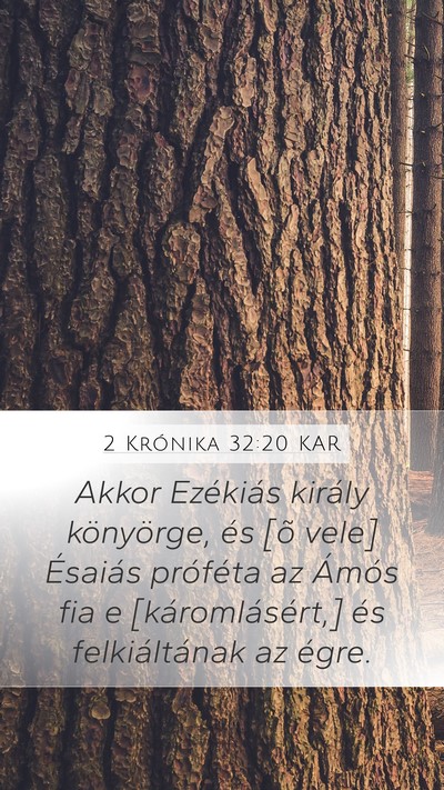2 Krónika 32:20 KAR Bible Verse Image
