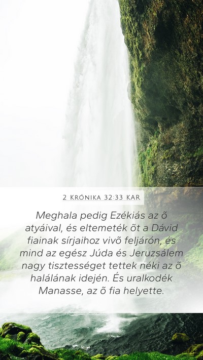 2 Krónika 32:33 KAR Bible Verse Image