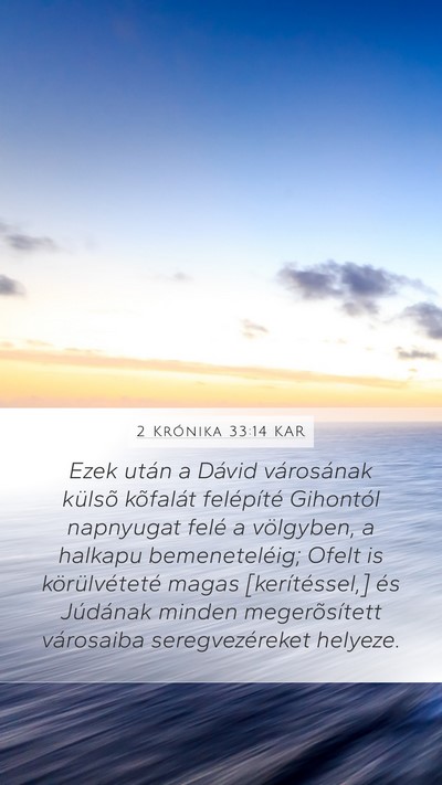 2 Krónika 33:14 KAR Bible Verse Image