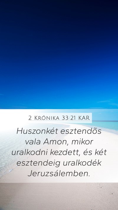 2 Krónika 33:21 KAR Bible Verse Image
