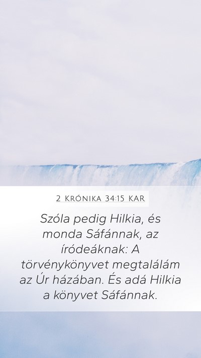 2 Krónika 34:15 KAR Bible Verse Image
