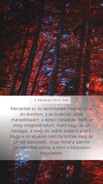 2 Krónika 34:21 KAR Bible Verse Image