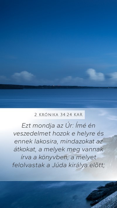 2 Krónika 34:24 KAR Bible Verse Image