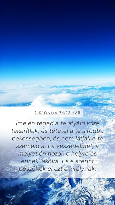 2 Krónika 34:28 KAR Bible Verse Image