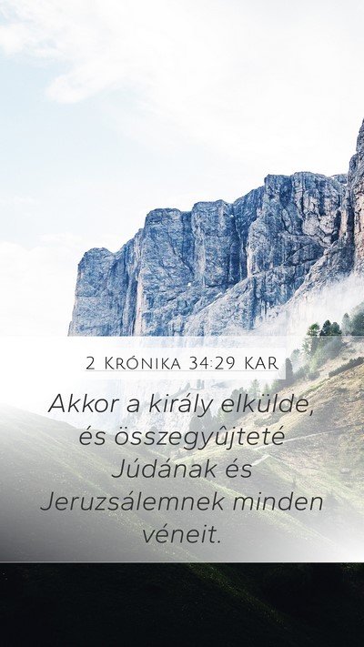2 Krónika 34:29 KAR Bible Verse Image