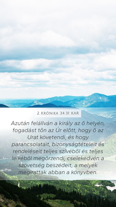 2 Krónika 34:31 KAR Bible Verse Image