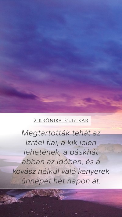 2 Krónika 35:17 KAR Bible Verse Image