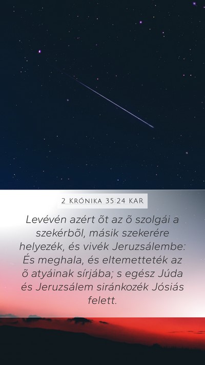2 Krónika 35:24 KAR Bible Verse Image