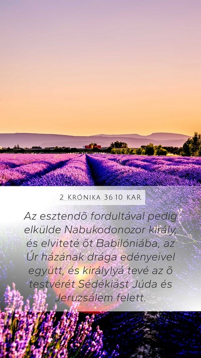 2 Krónika 36:10 KAR Bible Verse Image