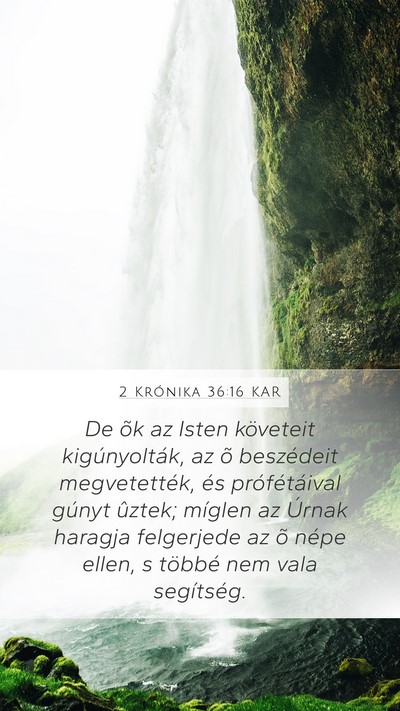 2 Krónika 36:16 KAR Bible Verse Image