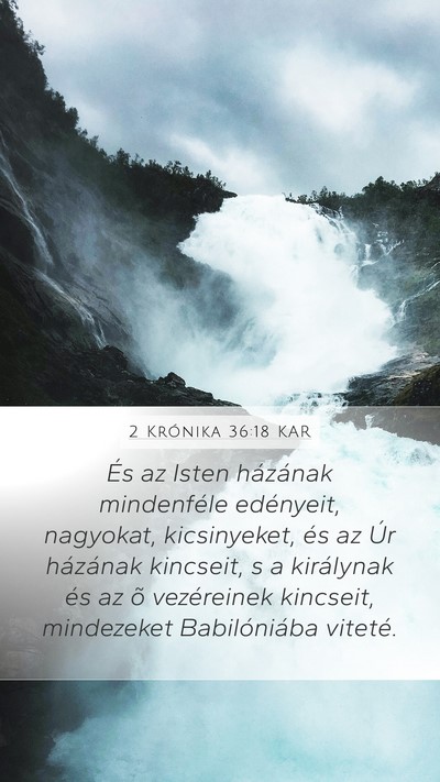 2 Krónika 36:18 KAR Bible Verse Image