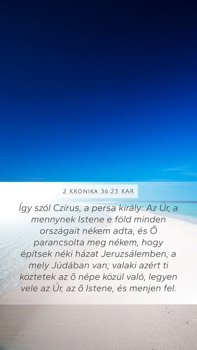 2 Krónika 36:23 KAR Bible Verse Image