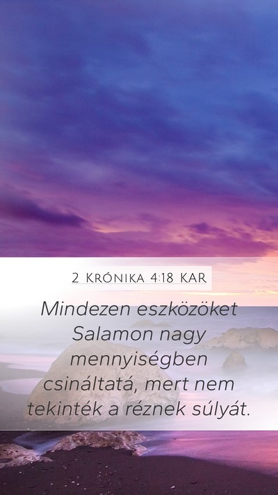 2 Krónika 4:18 KAR Bible Verse Image