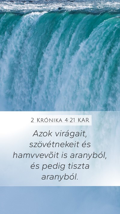2 Krónika 4:21 KAR Bible Verse Image
