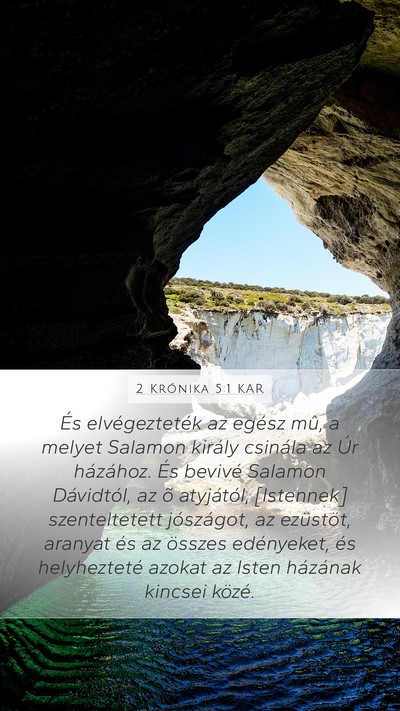 2 Krónika 5:1 KAR Bible Verse Image