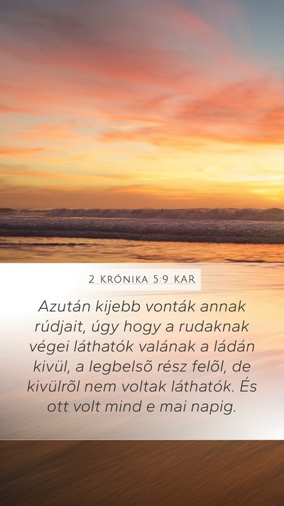 2 Krónika 5:9 KAR Bible Verse Image