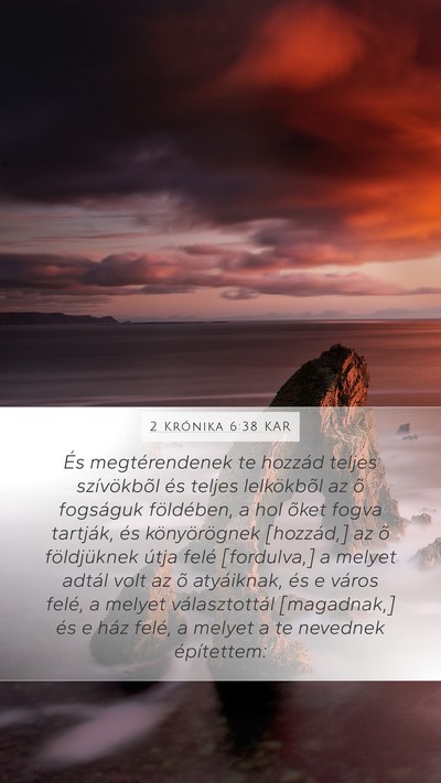2 Krónika 6:38 KAR Bible Verse Image
