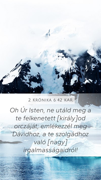 2 Krónika 6:42 KAR Bible Verse Image