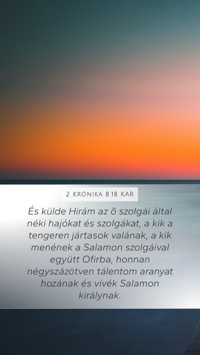 2 Krónika 8:18 KAR Bible Verse Image