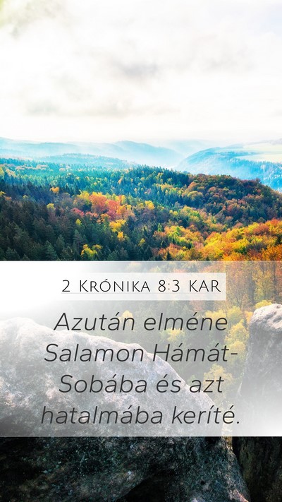 2 Krónika 8:3 KAR Bible Verse Image