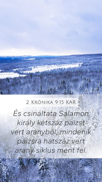 2 Krónika 9:15 KAR Bible Verse Image