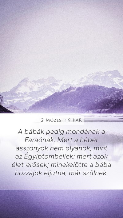 2 Mózes 1:19 KAR Bible Verse Image