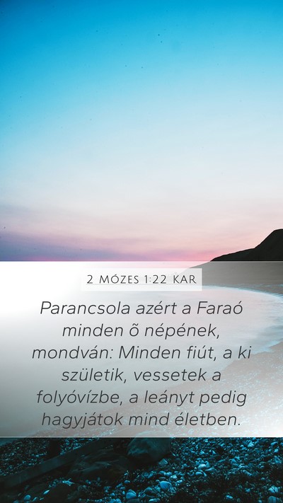 2 Mózes 1:22 KAR Bible Verse Image