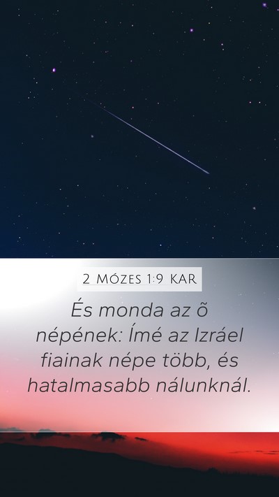 2 Mózes 1:9 KAR Bible Verse Image
