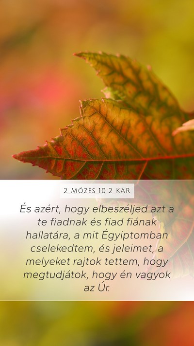 2 Mózes 10:2 KAR Bible Verse Image