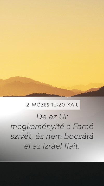 2 Mózes 10:20 KAR Bible Verse Image