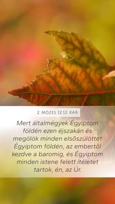 2 Mózes 12:12 KAR Bible Verse Image