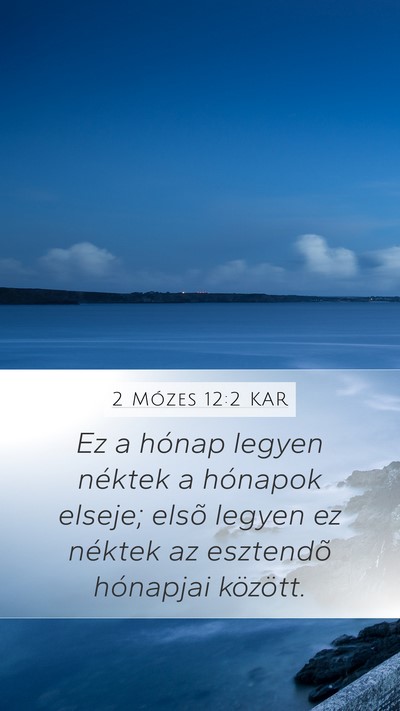 2 Mózes 12:2 KAR Bible Verse Image