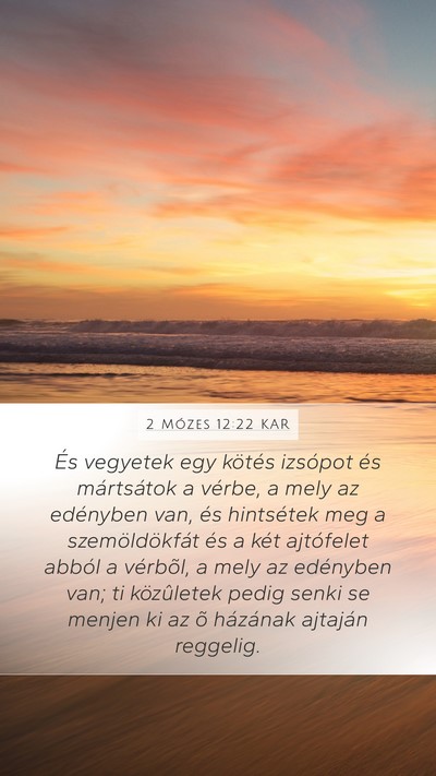 2 Mózes 12:22 KAR Bible Verse Image