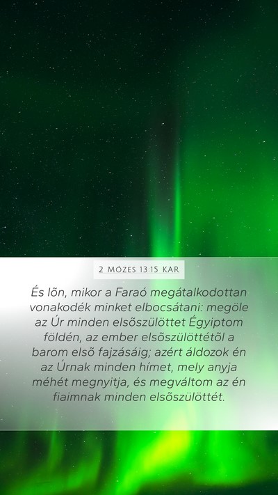 2 Mózes 13:15 KAR Bible Verse Image
