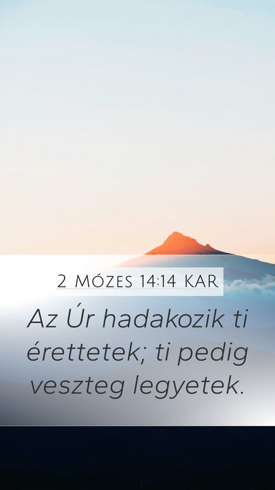 2 Mózes 14:14 KAR Bible Verse Image