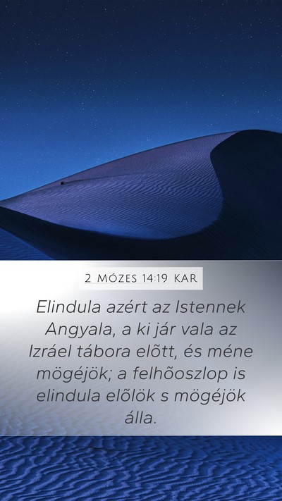 2 Mózes 14:19 KAR Bible Verse Image