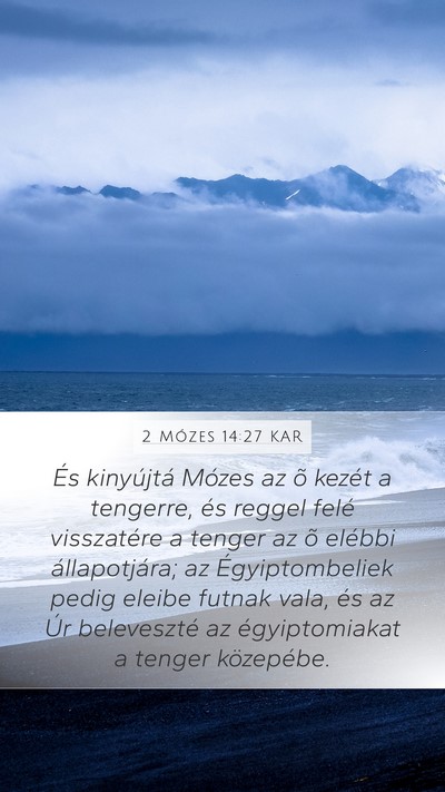 2 Mózes 14:27 KAR Bible Verse Image