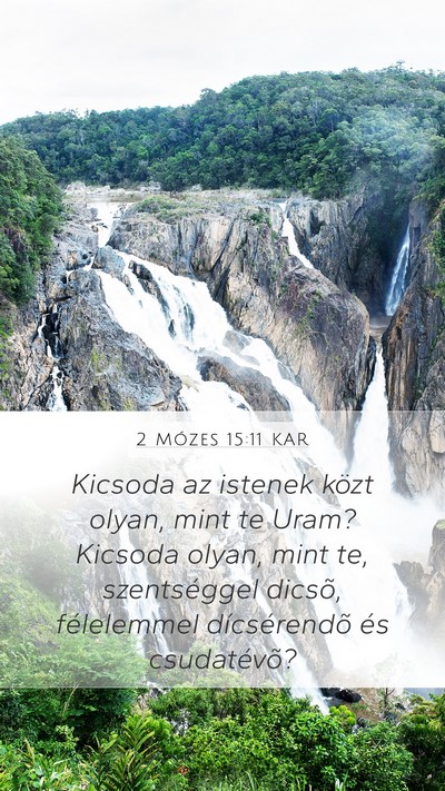2 Mózes 15:11 KAR Bible Verse Image