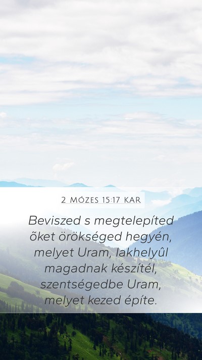 2 Mózes 15:17 KAR Bible Verse Image