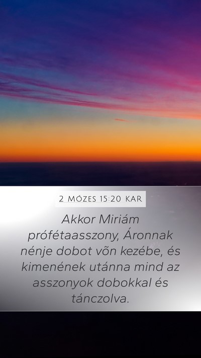 2 Mózes 15:20 KAR Bible Verse Image