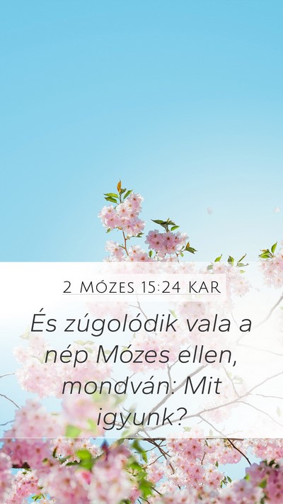 2 Mózes 15:24 KAR Bible Verse Image